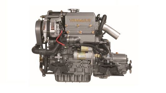 Yanmar 3YM20 bådmotor set fra siden